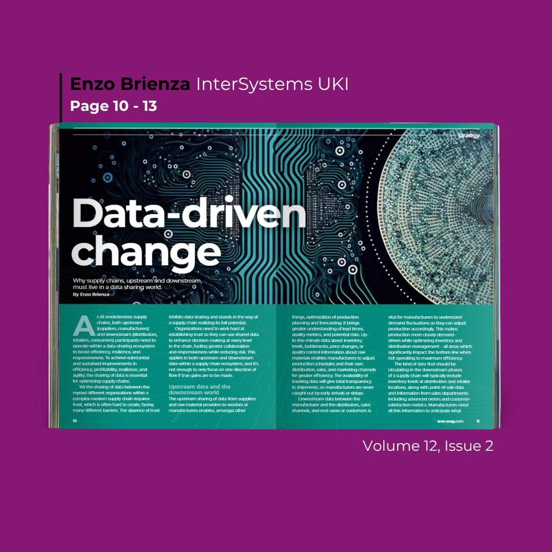 Trust is the real currency in supply chain data sharing. Do you have enough of it?

Enzo Brienza, Partnership Manager at InterSystems UKI, breaks down why data sharing across the supply chain is the key to transforming efficiency and profitability.

ow.ly/EVAy50VZ5Fy