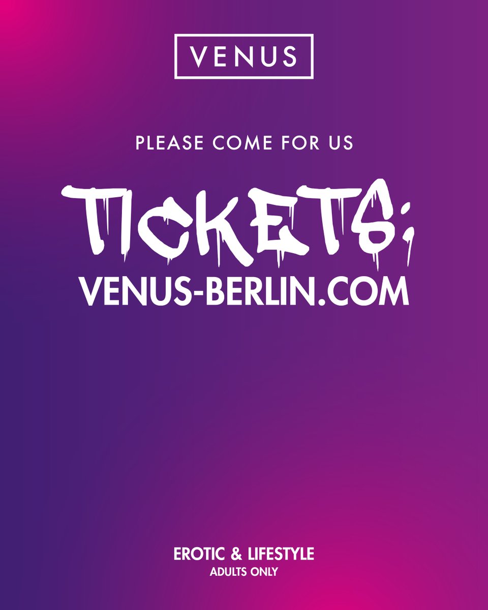 Venus Berlin 25.-28.09.2025
venus-berlin.com/tickets
#venusberlin #venusfestival #venus2025
