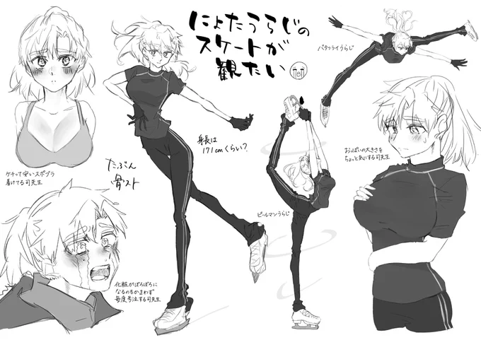 女体化うらじ☀️らくがき 