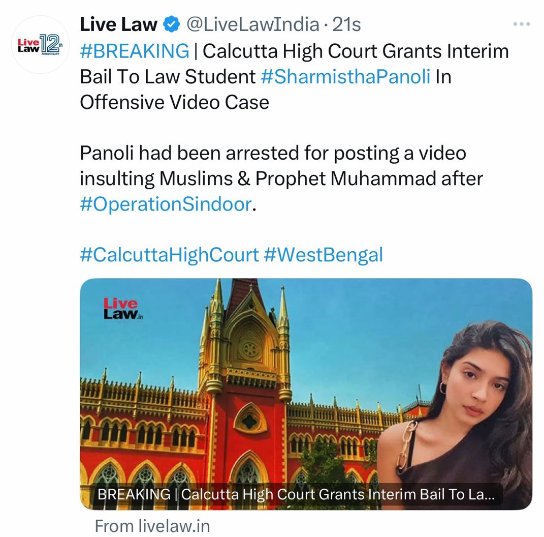 Why you deleted this <a href="/LiveLawIndia/">Live Law</a>?