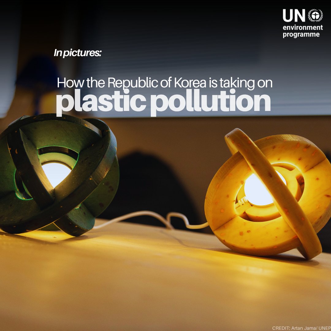 From smart recycling kiosks to cutting single-use plastics, the Republic of Korea is turning the tide on plastic pollution.

This #WorldEnvironmentDay, here is a visual look at the country’s recipe to #BeatPlasticPollution: unep.org/news-and-stori…