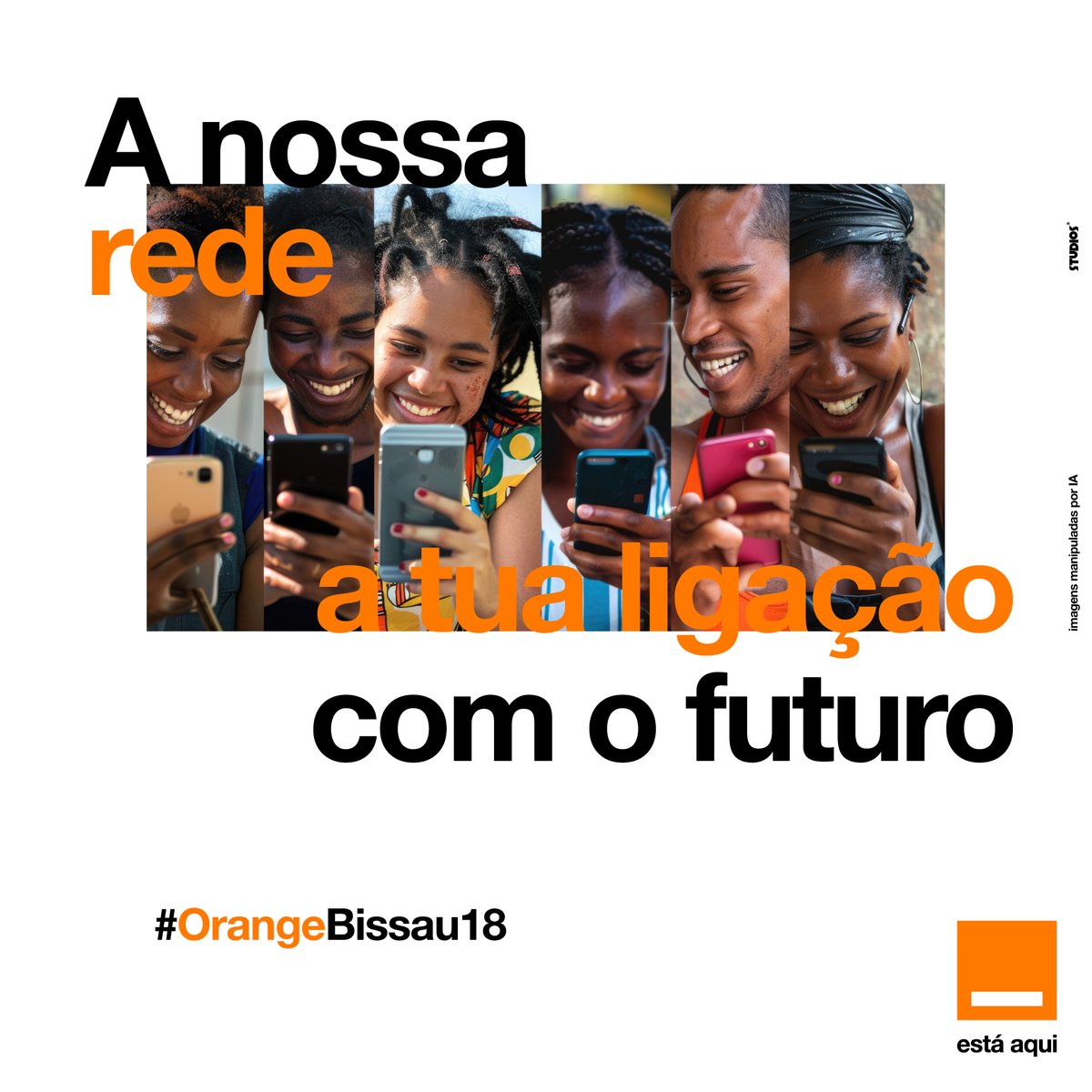 📶 A nossa rede é mais do que sinal, é ligação com sentido. Somos a rede que cresce contigo. 
Orange Bissau, a rede que te acompanha, sempre.🧡

#OrangeBissau 
#OrangeStaLi 
#18AnosJuntos
#RedeQueUne