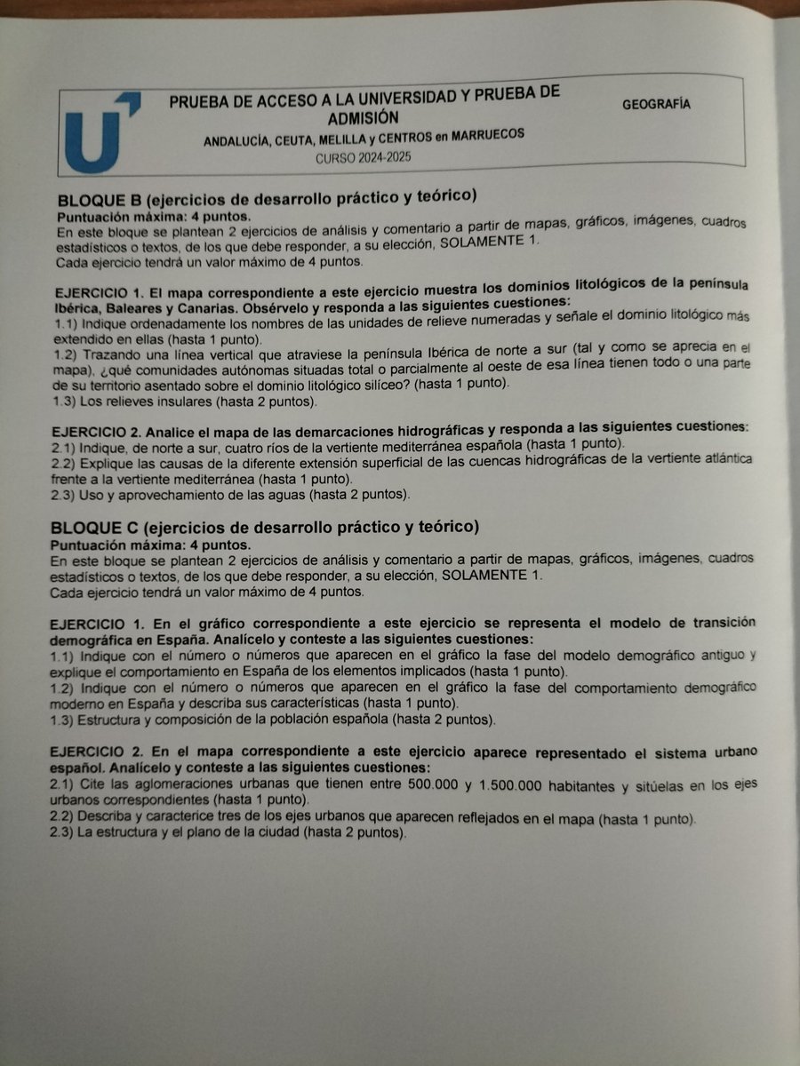 dariio_mr20's tweet photo. EXAMEN DE GEOGRAFÍA SELECTIVIDAD 2025 (ANDALUCÍA)
#Selectividad2025 
#selectividadandalucia https://t.co/CzrRWId6In