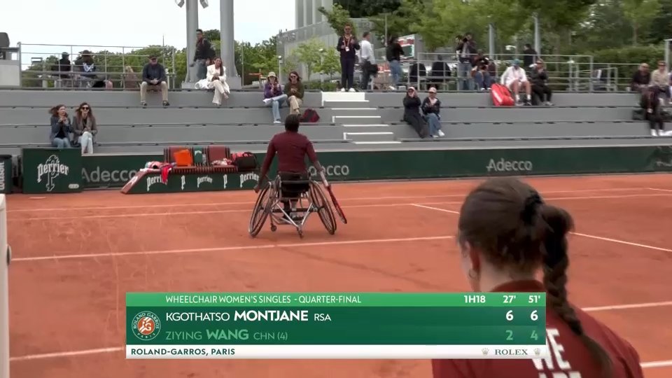 6-2 and 6-4 ⚡

Kgothatso Montjane is through to the semi-finals 🏆⏭️

#HereForHer | #RolandGarros