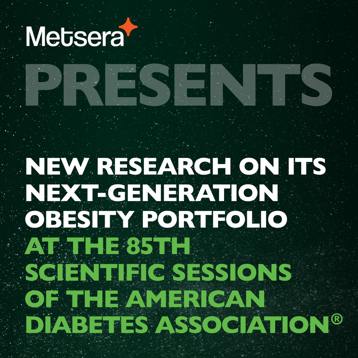 We are excited to attend the 85th #ADASciSessions in Chicago on June 20 - 23. We will highlight the breadth and momentum of our portfolio of ultra-long acting, scalable, and combinable therapies, including updated clinical and preclinical findings from lead program MET-097i.