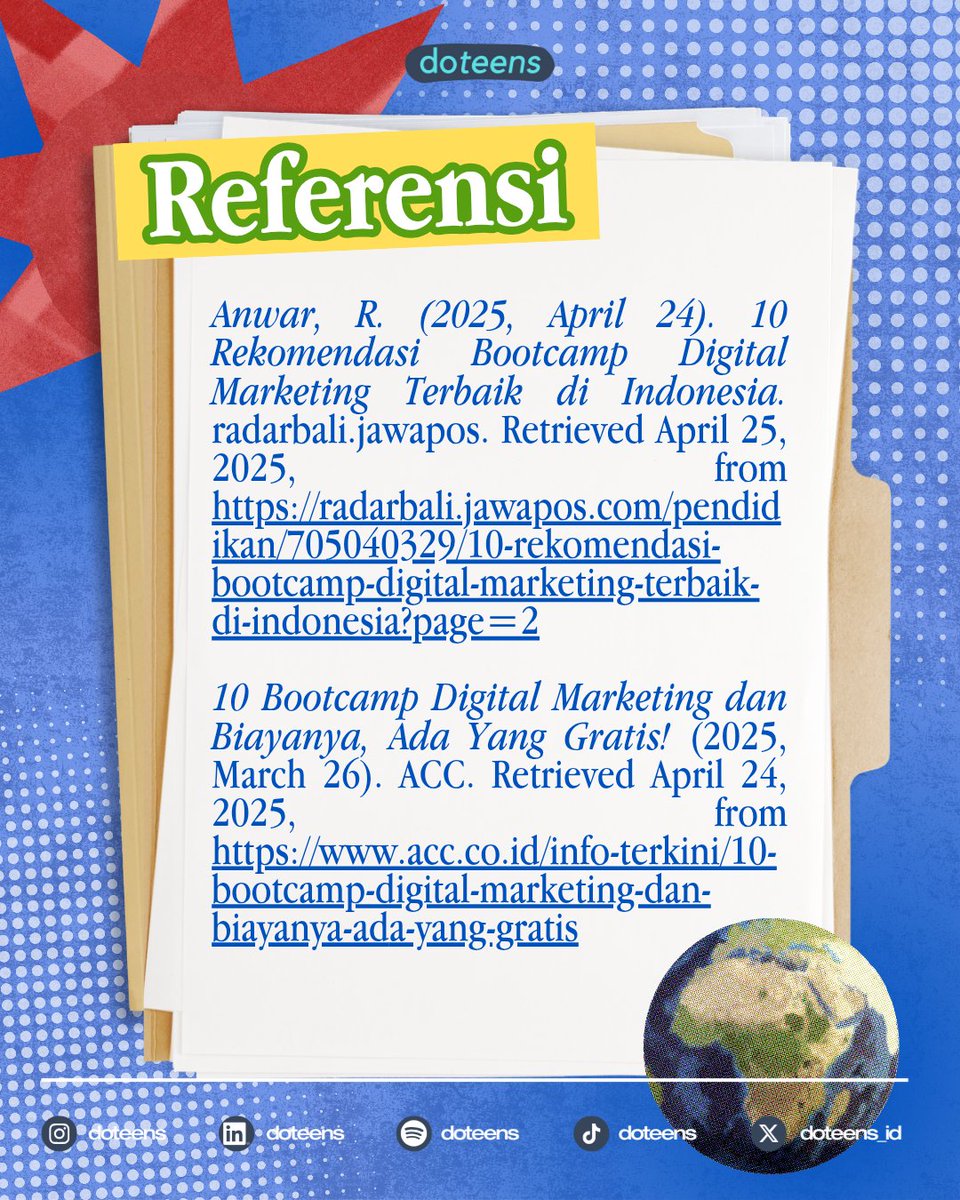 doteens_id's tweet image. Bootcamp mana yang paling menarik buat kamu? Atau punya pengalaman ikut bootcamp seru lainnya? Share di kolom komentar ya! 😆👇🏻

#doteens #karirtips #digimar