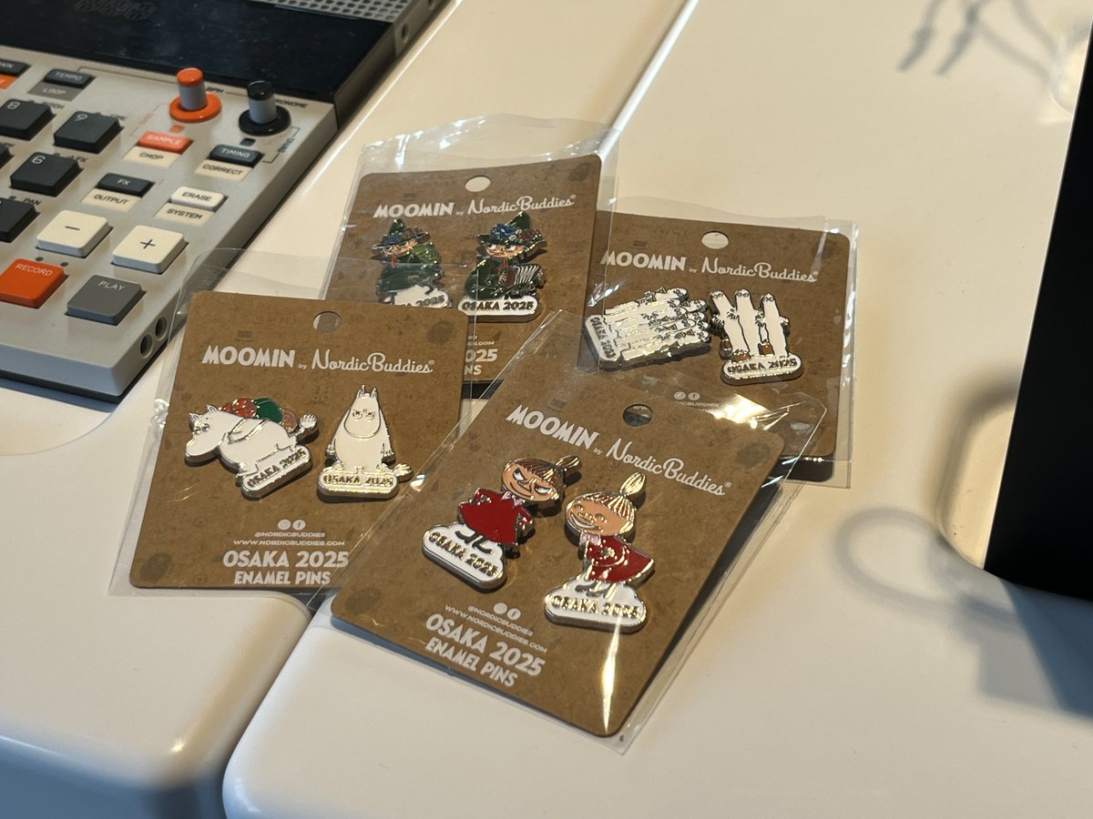 万博　ムーミン　エナメルピンセット(写真参照) MOOMIN - 大阪関西万博 EXPO2025 万博限定 ムーミン ピンバッチ 北欧館