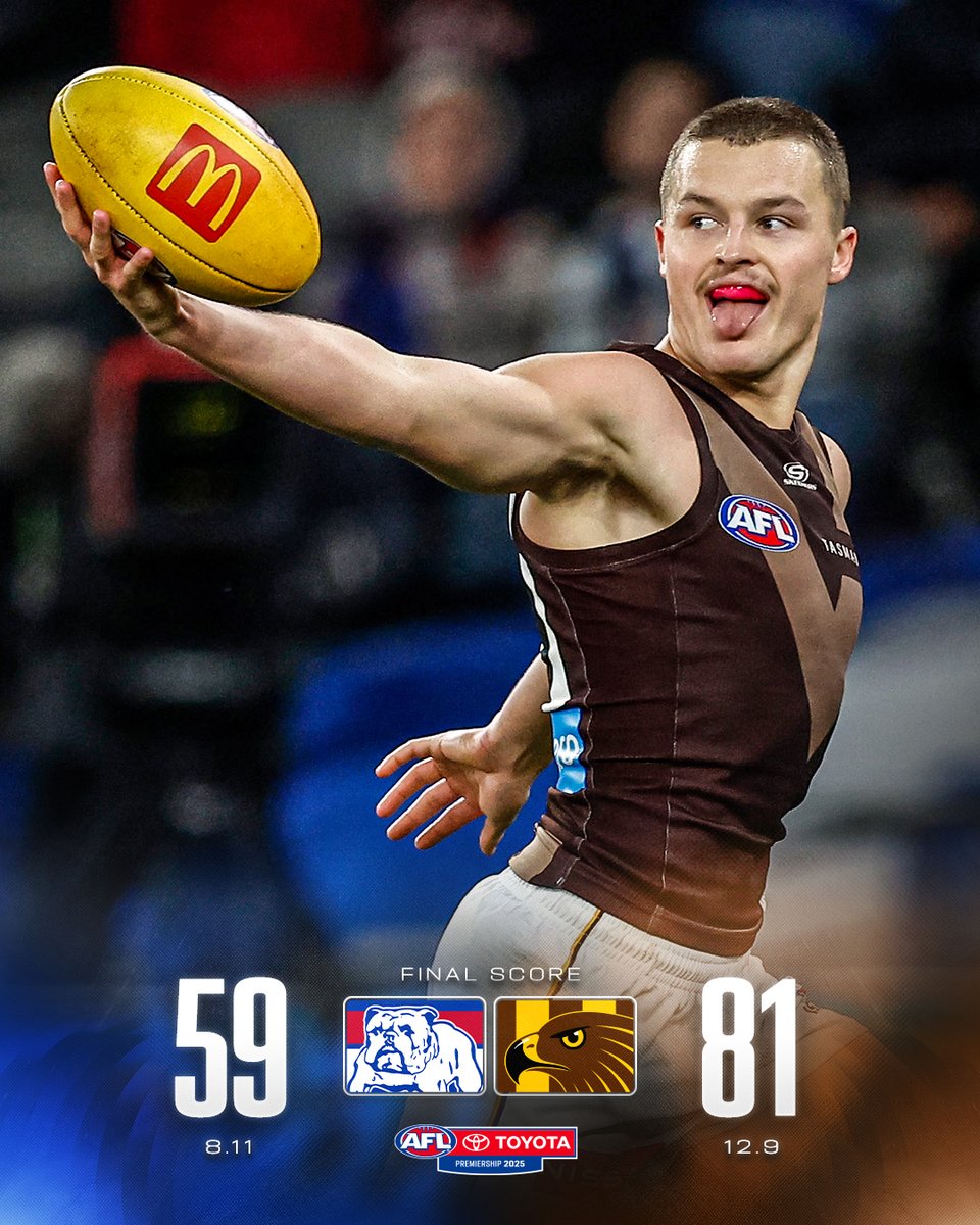 AFL's tweet photo. That's how you respond 💪

#AFLDogsHawks https://t.co/2IFkxsnQS3