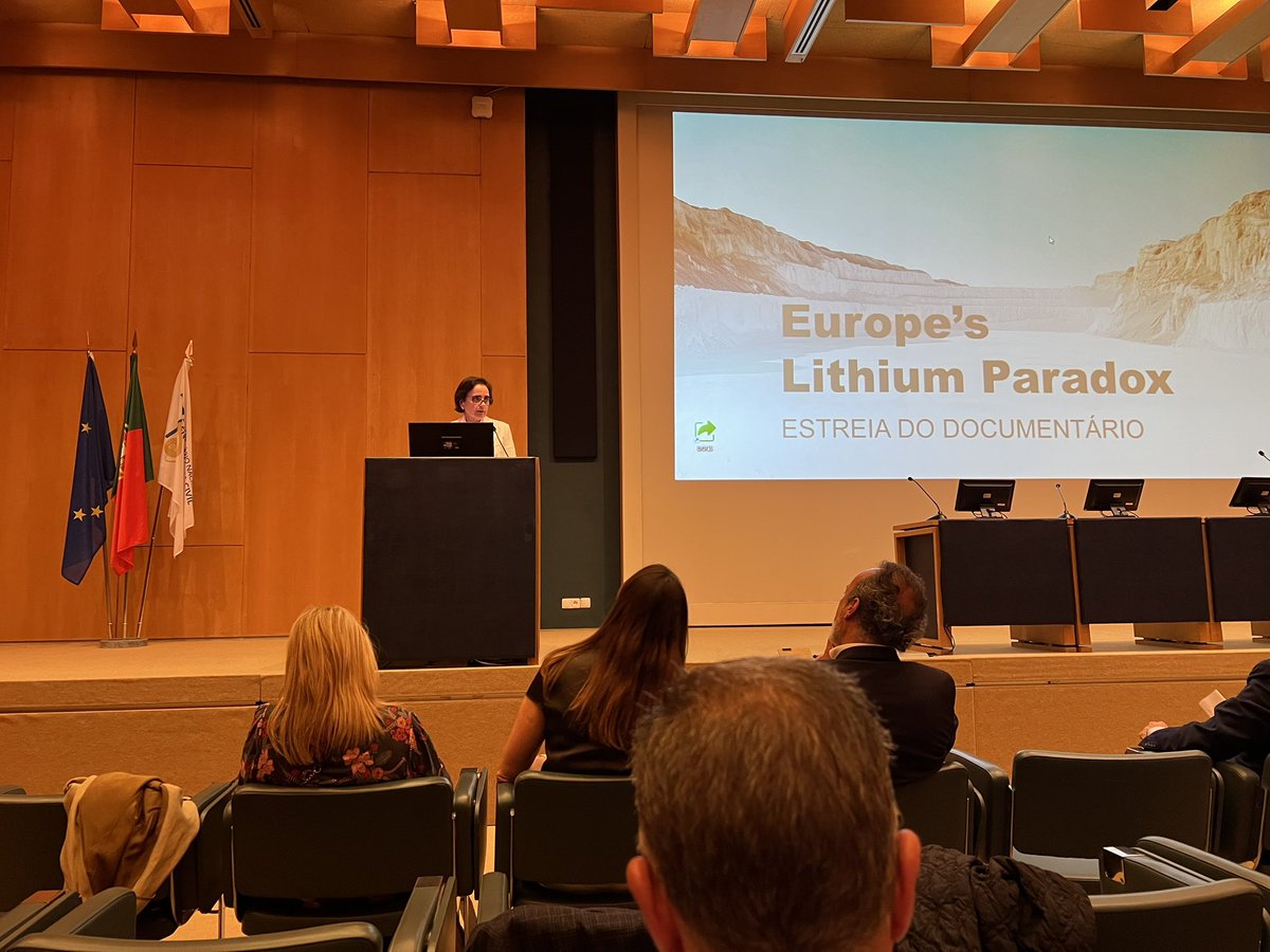 VISAConsultores's tweet photo. Antestreia do documentário “Europe's Lithium Paradox” e mesa redonda. Lisboa. https://t.co/PUYXrpcHAw