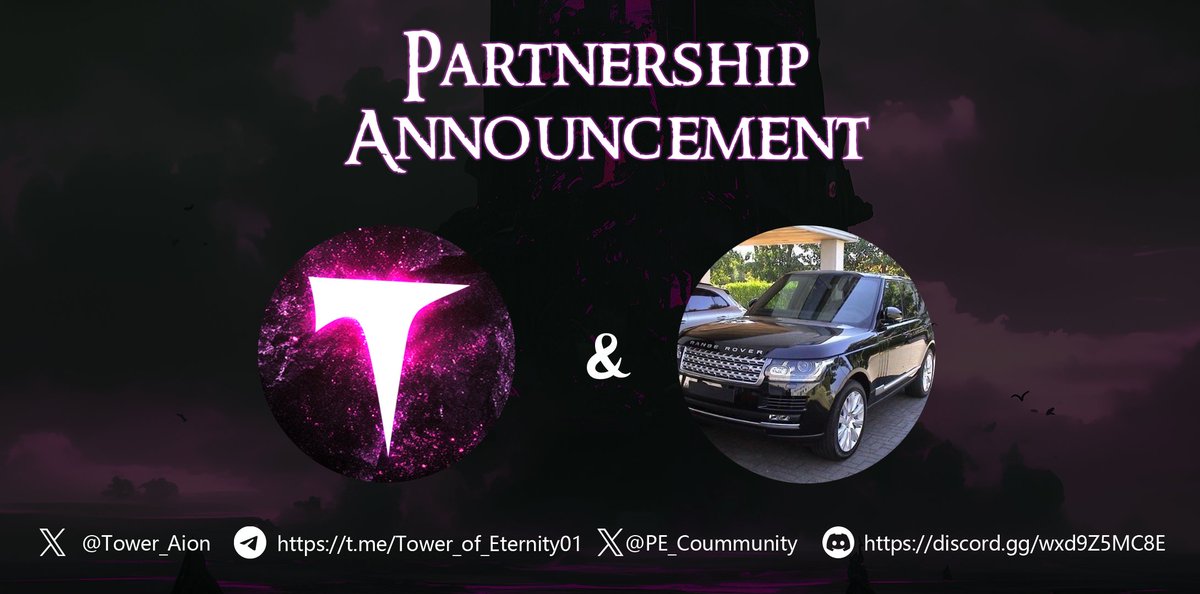 🎉 我們很高興宣布與 Tower 社區達成合作！

🗺 Tower 是一款基於 Avalanche 鏈的冒險策略文字卡牌遊戲（TRPG）！
📌 目前已開放功能：
✅ 簽到系統
✅ 盲盒 MINT 系統
✅ 代幣預售系統

🕹 遊戲正式版預計將於 2025 年 7 月上線，敬請期待！

🎁 加入我們的社區有機會獲得：
🔹 遊戲測試資格
🔹 空投
