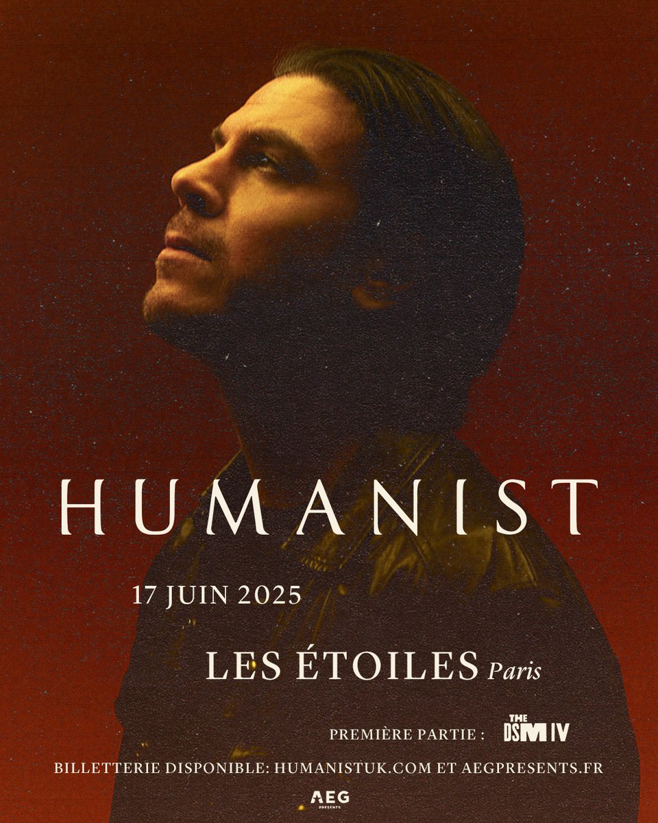 La première partie <a href="/humanist_uk/">H U M A N I S T</a>  sera assurée par <a href="/THEDSMIV/">THE DSM IV</a> 🎵