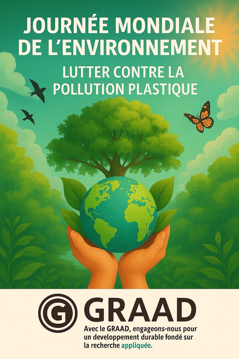 GRAAD_Burkina's tweet photo. 🌱 June 5 – World Environment Day
With GRAAD, let’s act for a sustainable future through applied research. 🌍
#Environment #GRAAD #Sustainability #WorldEnvironmentDay @SE_LGD https://t.co/5x3ApxjOtX