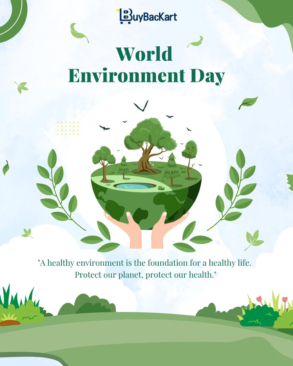 BuyBacknow's tweet photo. 🌍✨ This World Environment Day, BuyBacKart is proud to stand for a greener tomorrow. Every item you return, reuse, or recycle with us is a step toward a cleaner planet. 💚

Let’s turn waste into worth. ♻️

#WorldEnvironmentDay #BuyBacKart #SustainableLiving #GreenPlanet https://t.co/KZqJkJT2L6