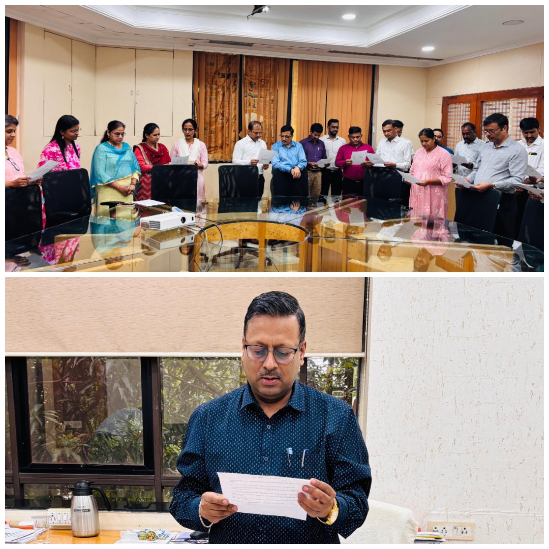 STPI-Pune and it’s Sub-centers officials taken pledge on the occasion of World Environment Day with the theme "Ending Plastic Pollution Globally". #SayNoToPlastic #WED2025 #WorldEnvironmentDay

<a href="/stpiindia/">STPI</a> <a href="/arvindtw/">Arvind Kumar</a>