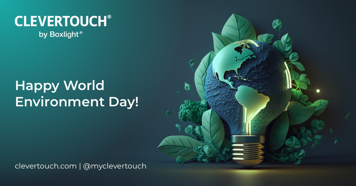 At Clevertouch, sustainability isn't just a tagline — it's a core part of our innovation. From cutting-edge screen tech to eco-conscious packaging, we're committed to a greener future bit.ly/3HGrUzq

#WorldEnvironmentDay #ClevertouchGreen #SustainableTech #NetZero2045