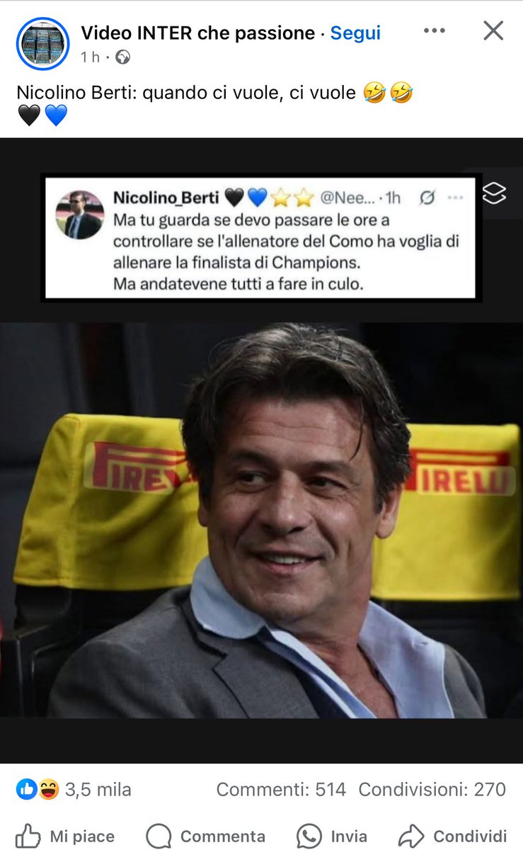 BaldanAlberto's tweet photo. @Neecoleeno glielo dici o glielo dico io? 🤣 sei un virus https://t.co/5NBryuEqAg