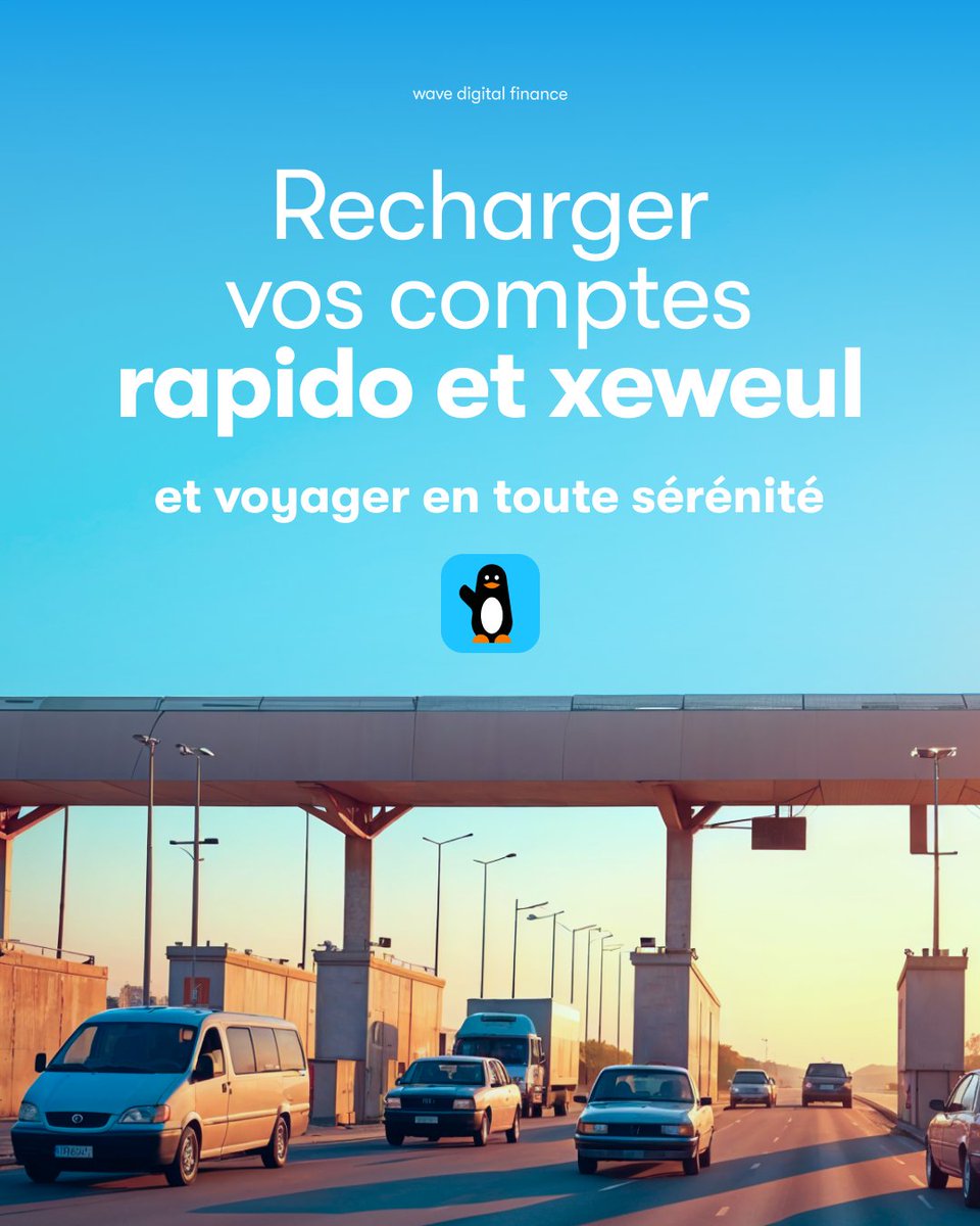Tabaski se prépare aussi sur la route ! Rechargez vos cartes Rapido et Xeweul avec Wave avant de voyager. 🚀📲

Mane dal doomi Adama diaxal nama, demal recharger li. 🤩

#Waveko #Boubakhbi