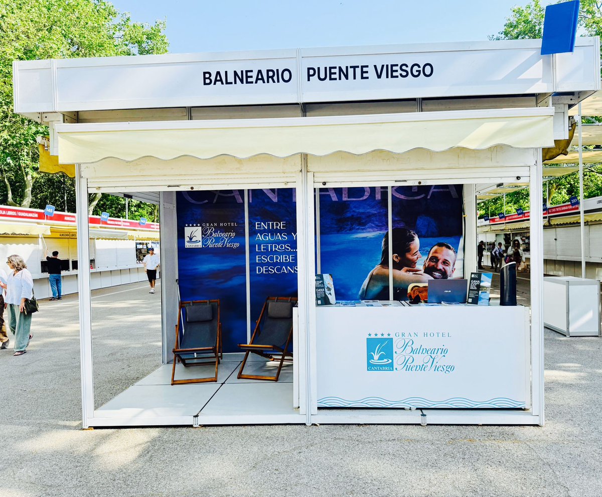 Hasta el 15 de junio, nos encontrarás en la Feria del Libro!📚😊
 ¡¡Será un placer recibirte en nuestro stand!

#FLMadrid25 #NuevaYorkSeEscribeEnEspañol #NuevaYorkIluminaLaFeria #BalneariodePuenteViesgo #RinconesDeRelax #DondeTusLibrosRespiran