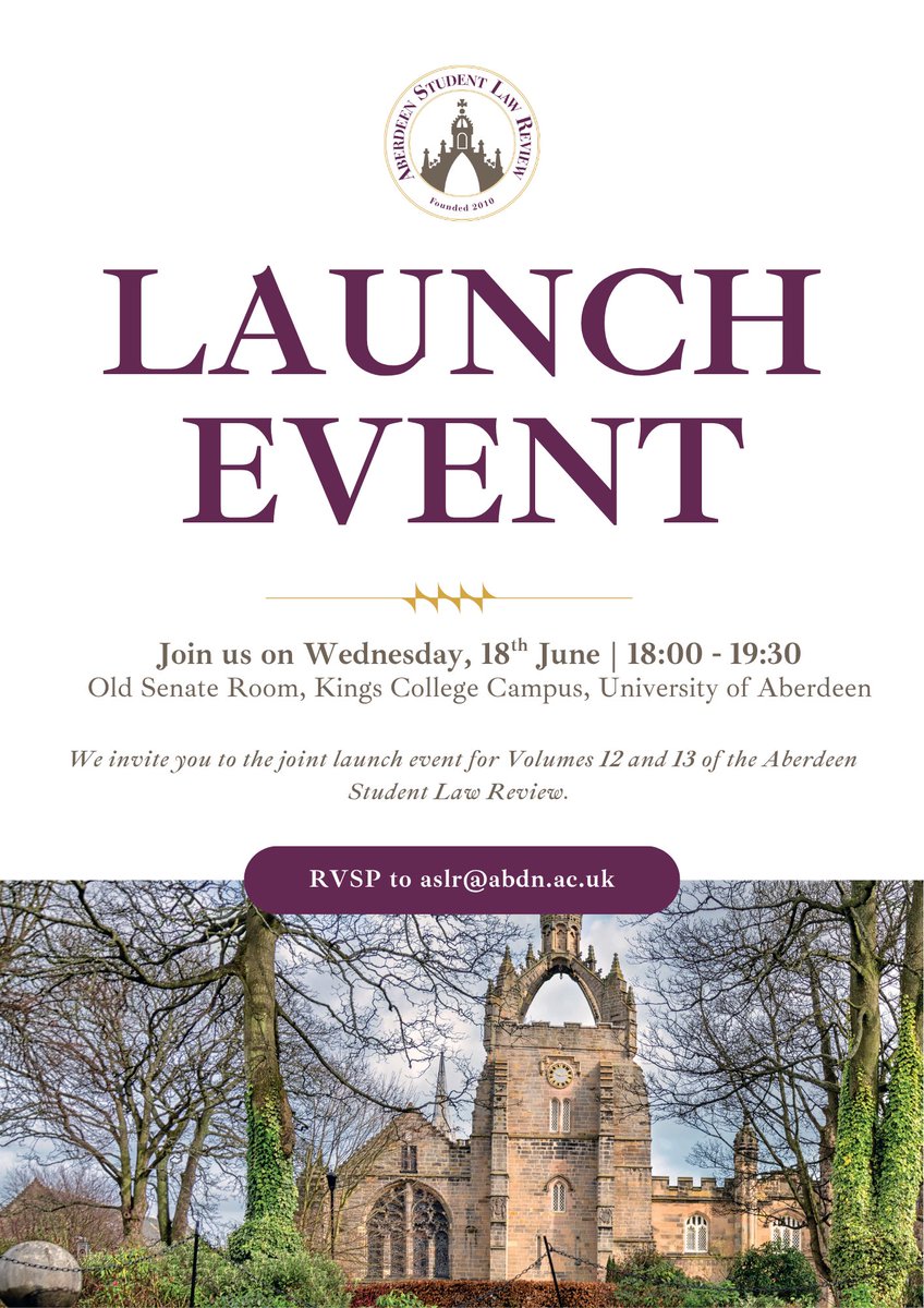 Aberdeen Student Law Review tweet media