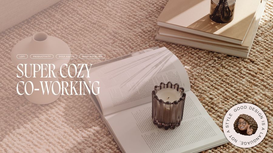 it's time for some more cozy and productive co-working! let's end the week strong! 
come co-exist with me! 𑑛

「 twitch.tv/xowilough  」