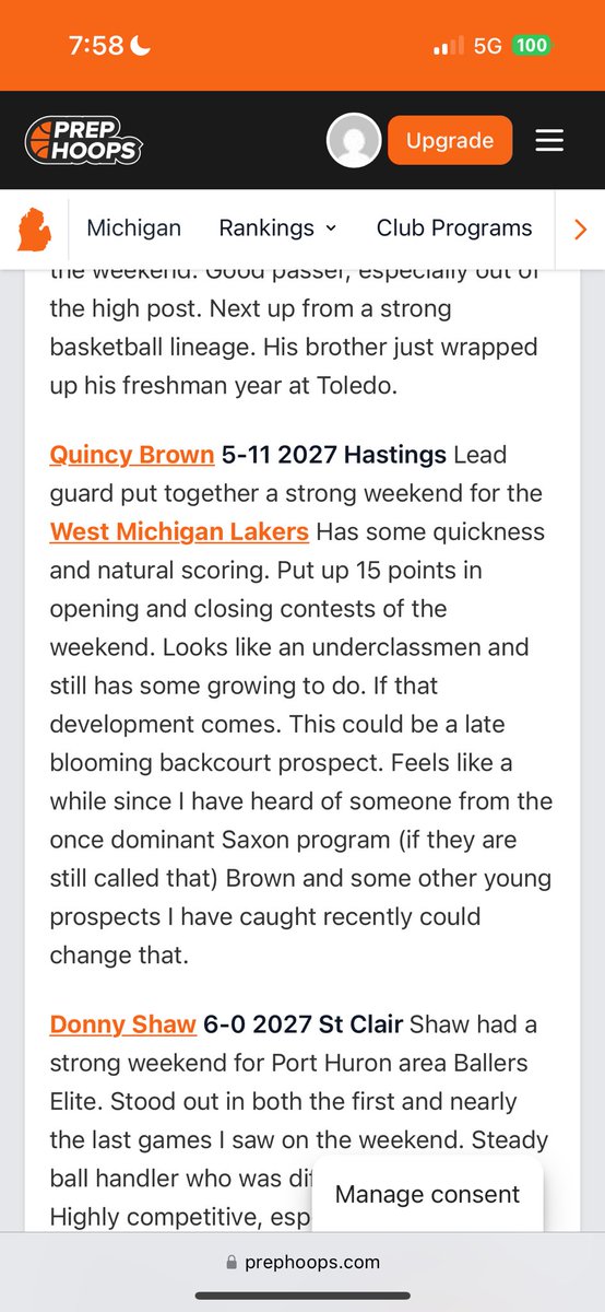 Quincy brown 2027 (@brown_quincy00) on Twitter photo Thank you <a href="/jgilbertsport/">Jonathon Gilbert</a> <a href="/PrepHoopsMI/">Prep Hoops Michigan</a> for the write up and recognition of being named second team at the Mi State tournament.
<a href="/HankampScott/">Scott Hankamp</a> <a href="/secorsig/">Andrew Secor</a> <a href="/wmlakersbball/">West Michigan Lakers</a> <a href="/KevinMoses38/">Kevin Moses LLC</a> Thank you <a href="/jgilbertsport/">Jonathon Gilbert</a> <a href="/PrepHoopsMI/">Prep Hoops Michigan</a> for the write up and recognition of being named second team at the Mi State tournament.
<a href="/HankampScott/">Scott Hankamp</a> <a href="/secorsig/">Andrew Secor</a> <a href="/wmlakersbball/">West Michigan Lakers</a> <a href="/KevinMoses38/">Kevin Moses LLC</a>