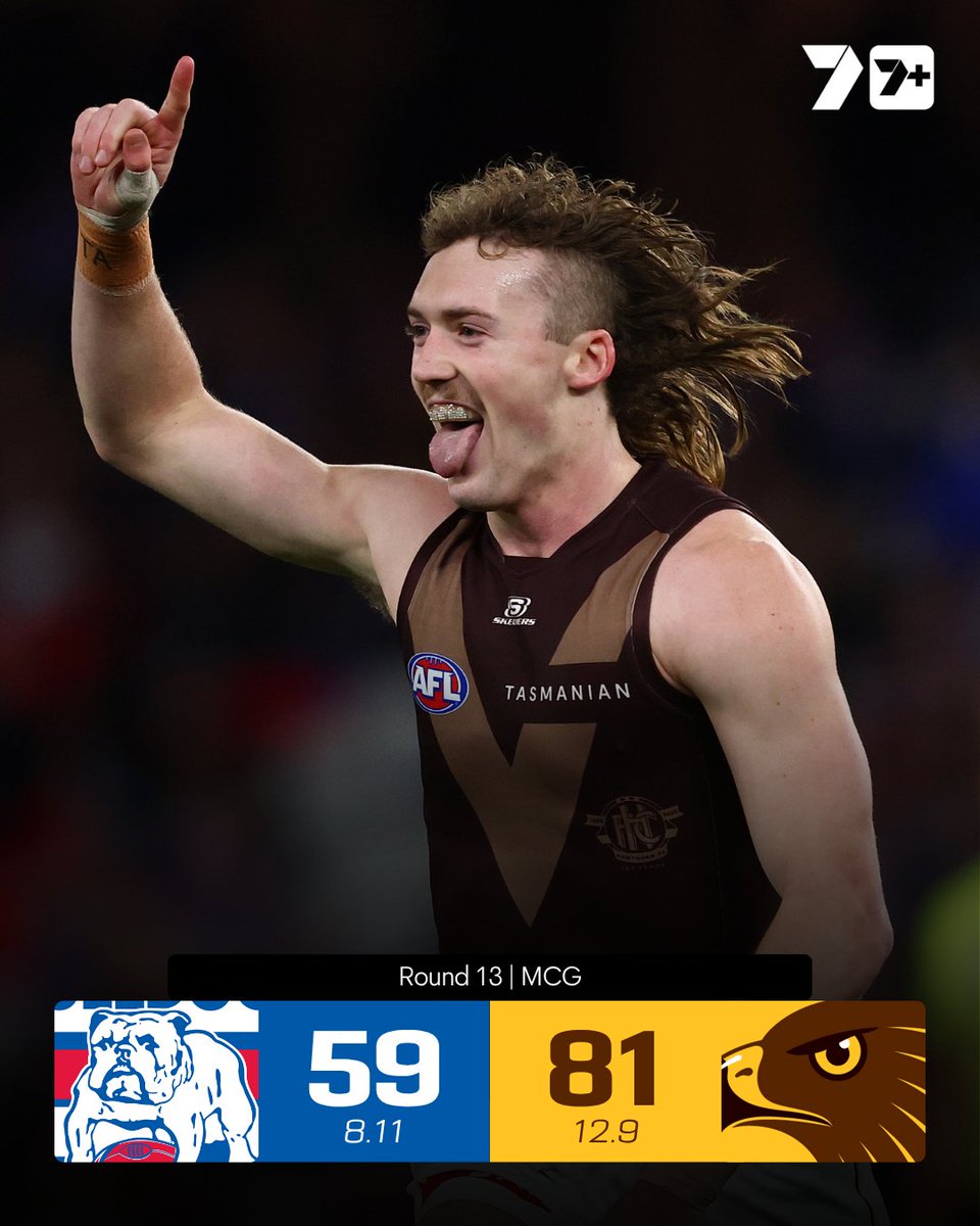 7AFL's tweet image. HOLLYWOOD HAWKS 🎞️

#AFLDogsHawks