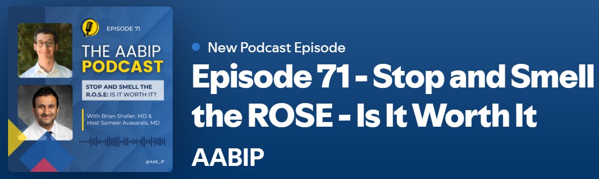 Sameer Avasarala (@skavasarala) on Twitter photo 🚨<a href="/AAB_IP/">AABIP</a> Podcast E71 now out! Is R.O.S.E. in bronchoscopy still worth the time, effort, and resources? Listen to learn to learn more from Dr. Brian Shaller <a href="/StanfordPACCM/">Stanford PACCM</a>. <a href="/bertsalguero/">Bertin Salguero</a> <a href="/RogerKimMD/">Roger Kim, MD, MSCE, DAABIP, ATSF</a> <a href="/wabipconnect/">WABIP</a> <a href="/UHPulmCrit/">UH PCCM Fellowship</a> <a href="/CHESTOncology/">CHEST Thoracic Oncology & Chest Procedures</a>
tinyurl.com/5fwhy2bb 🚨<a href="/AAB_IP/">AABIP</a> Podcast E71 now out! Is R.O.S.E. in bronchoscopy still worth the time, effort, and resources? Listen to learn to learn more from Dr. Brian Shaller <a href="/StanfordPACCM/">Stanford PACCM</a>. <a href="/bertsalguero/">Bertin Salguero</a> <a href="/RogerKimMD/">Roger Kim, MD, MSCE, DAABIP, ATSF</a> <a href="/wabipconnect/">WABIP</a> <a href="/UHPulmCrit/">UH PCCM Fellowship</a> <a href="/CHESTOncology/">CHEST Thoracic Oncology & Chest Procedures</a>
tinyurl.com/5fwhy2bb