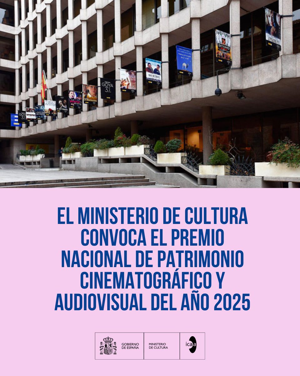 📢🎞️ El Ministerio de Cultura ha convocado el Premio Nacional de Patrimonio Cinematográfico y Audiovisual con una dotación de 30.000 euros, según publica el Boletín Oficial del Estado (BOE).