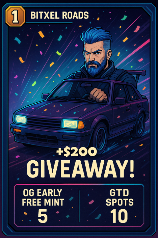 🏁 Bitxel Roads 🏆 (@bitxelroads) on Twitter photo 🔵 BM | GM drivers! 🌇
It's today!
See you in a few hours at one of the most X-based spaces!
<a href="/based_elnen/">Based Elnen</a>'s AMA! 🪅
🔵 #Giveaways, on-base builders, cutting-edge projects... What else do you need?
#BaseIsForEveryone #AMA #Web3 #Web3Gaming $BTRD 🔵 BM | GM drivers! 🌇
It's today!
See you in a few hours at one of the most X-based spaces!
<a href="/based_elnen/">Based Elnen</a>'s AMA! 🪅
🔵 #Giveaways, on-base builders, cutting-edge projects... What else do you need?
#BaseIsForEveryone #AMA #Web3 #Web3Gaming $BTRD