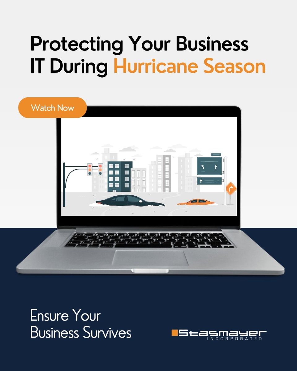 Hurricane season can bring chaos to small businesses, affecting both physical properties and critical digital assets. Don’t leave your valuable data vulnerable to disaster. Protect your IT infrastructure with the help of Stasmayer's professional services. 

Contact us today to