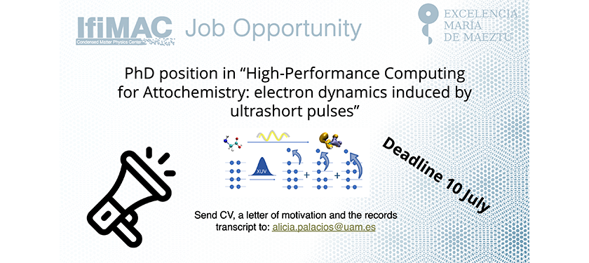 IFIMAC - Condensed Matter Physics Center (@ifimacuam) on Twitter photo 📢New job opportunity! Open PhD position in “High-Performance Computing for Attochemistry: electron dynamics induced by ultrashort pulses” <a href="/UAM_Madrid/">UAM Autónoma Madrid</a>
Interested?👇
ifimac.uam.es/jobs-opportuni…
#Science #PhD #sciencejobs #phdlife 📢New job opportunity! Open PhD position in “High-Performance Computing for Attochemistry: electron dynamics induced by ultrashort pulses” <a href="/UAM_Madrid/">UAM Autónoma Madrid</a>
Interested?👇
ifimac.uam.es/jobs-opportuni…
#Science #PhD #sciencejobs #phdlife