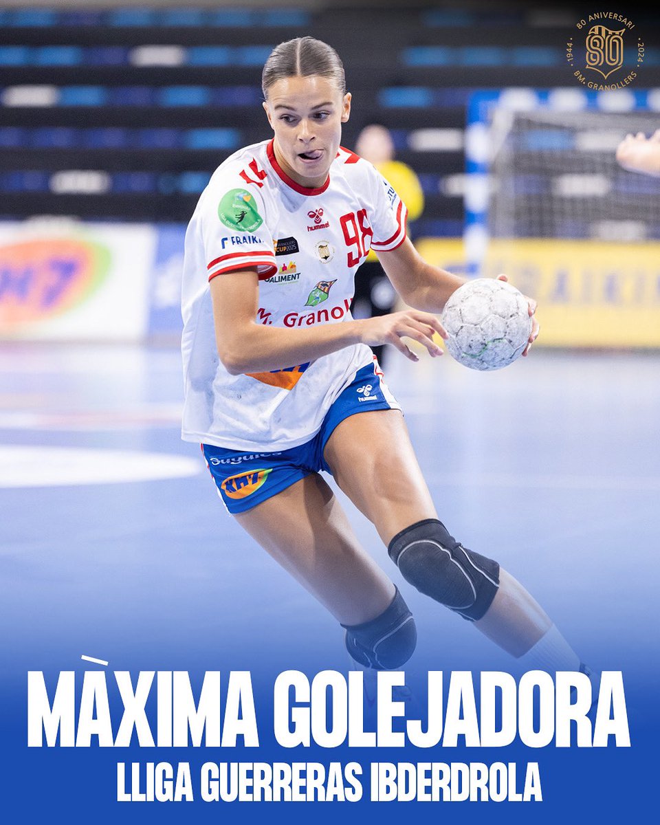 🥇Martina Capdevila és la màxima golejadora de la Lliga Guerreras Ibderdrola amb 1️⃣8️⃣7️⃣ dianes! 🚀🔝

Enhorabona @martinacb8!!!!! ⭐️🥇

#BMGx80 #OrgullBMG🔵⚪️