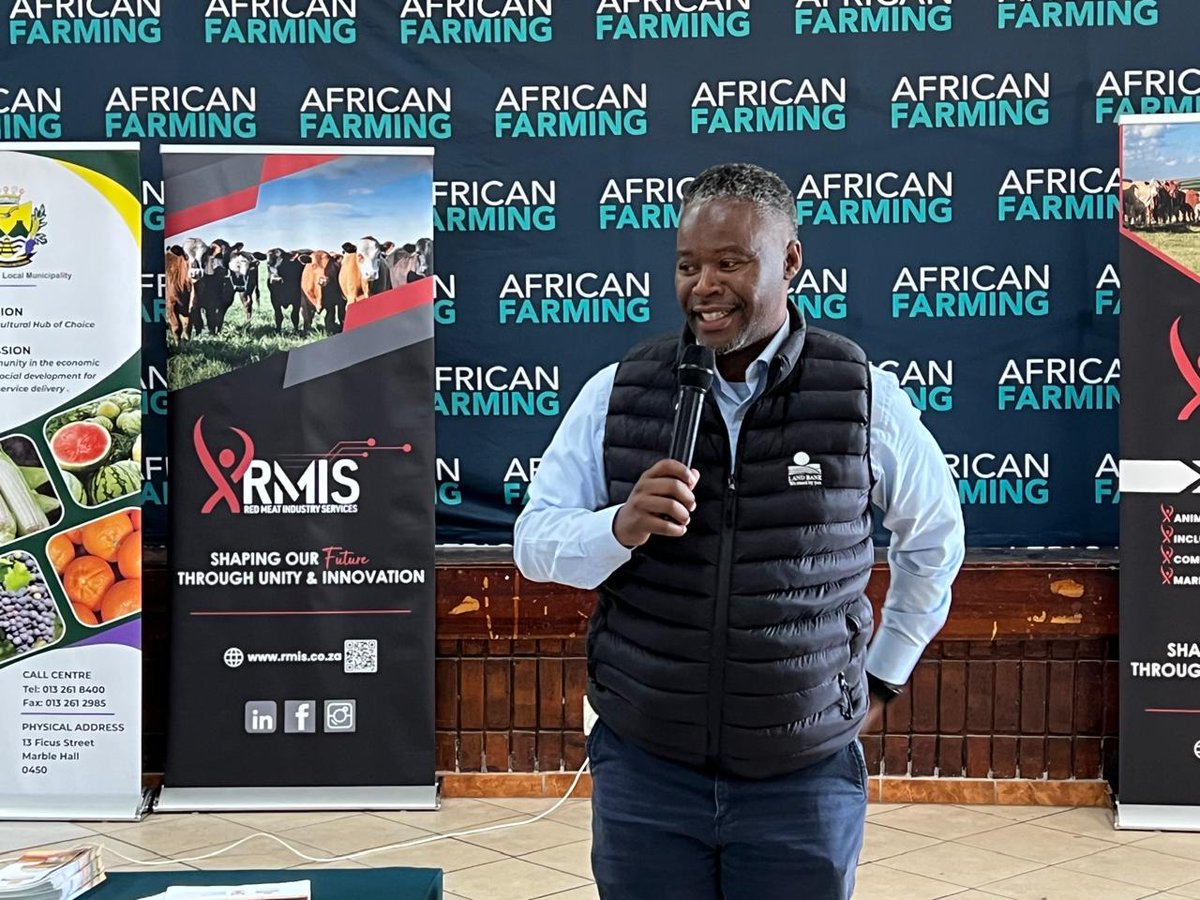 Desmond Ramonedi and Herbert Mokoena of the Land and Agricultural Development Bank of South Africa talking to the audience at our African Farming Financial and related Production Matters Workshop taking place at the Marble Hall Town Hall in Limpopo today.  

Keep an eye on