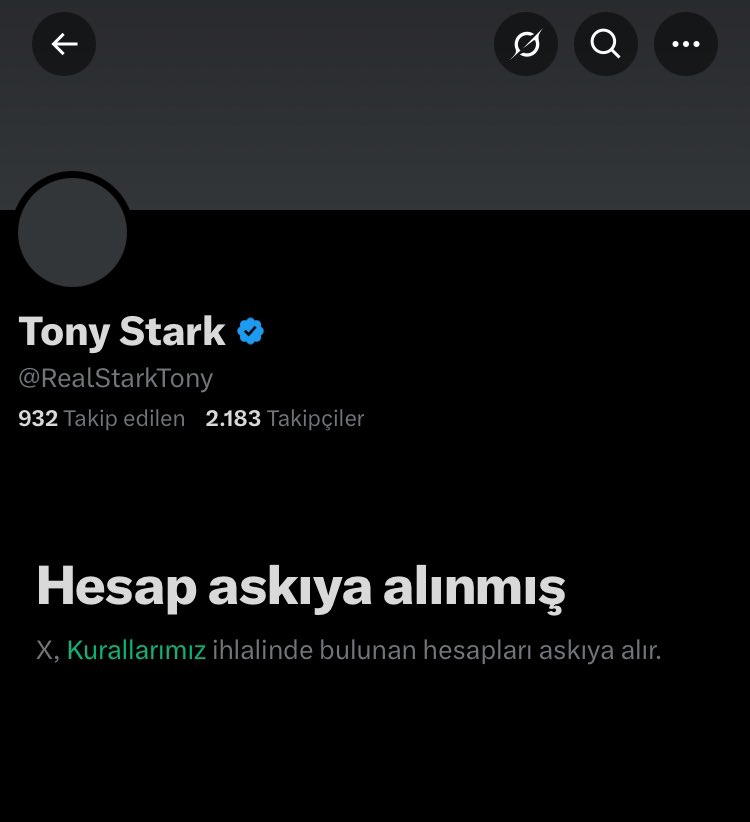 Benim hesap askıya alınmış gören rtlesin