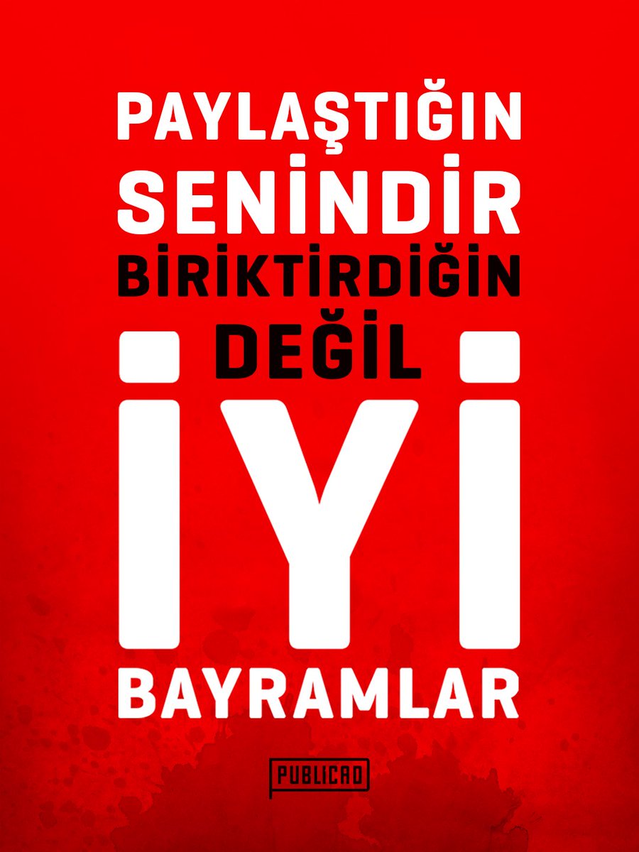 ‘Paylaştığın senindir, biriktirdiğin değil!’ Yunus Emre ❤️ İyi Bayramlar, nice bayramlar. #bayram