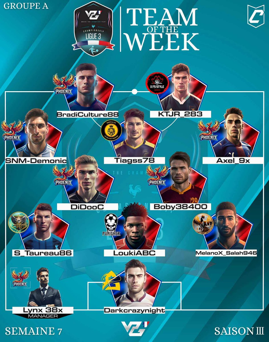 GG a notre dcd melane pour la totw semaine 7 en VPG 🇫🇷 👍👍👑