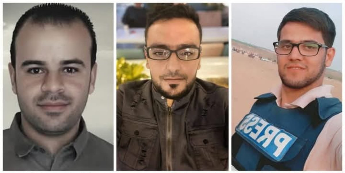 IFJ (@ifjglobal) on Twitter photo #Palestine🇵🇸: Three journalists killed and one critically injured in an Israeli attack targeting journalists in the courtyard of Al Ahli Hospital in Gaza City. <a href="/IFJ_AR/">الاتحاد الدولي للصحفيين</a> #Palestine🇵🇸: Three journalists killed and one critically injured in an Israeli attack targeting journalists in the courtyard of Al Ahli Hospital in Gaza City. <a href="/IFJ_AR/">الاتحاد الدولي للصحفيين</a>