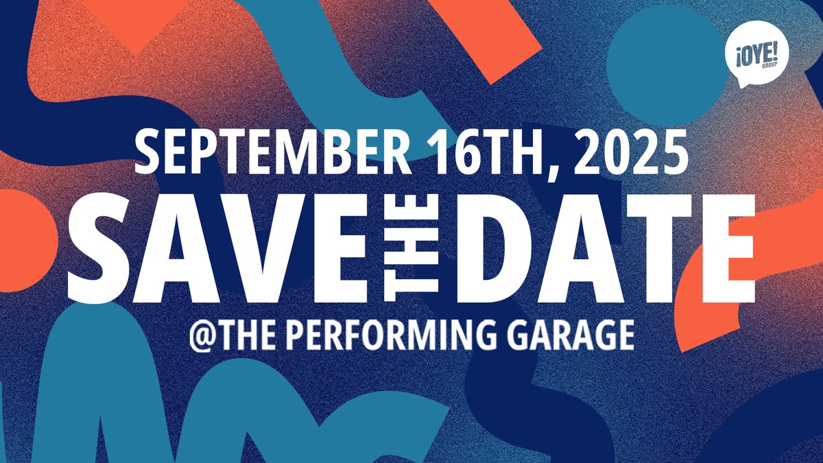 🔸SAVE THE DATE🔹
¡Mi Casa, Su Casa!
Tuesday, September 16th, 2025
The Performing Garage @ 6- 9

An evening of musica, arte, comida, and community as we celebrate our new home to continue shaping our future together.

More details soon!