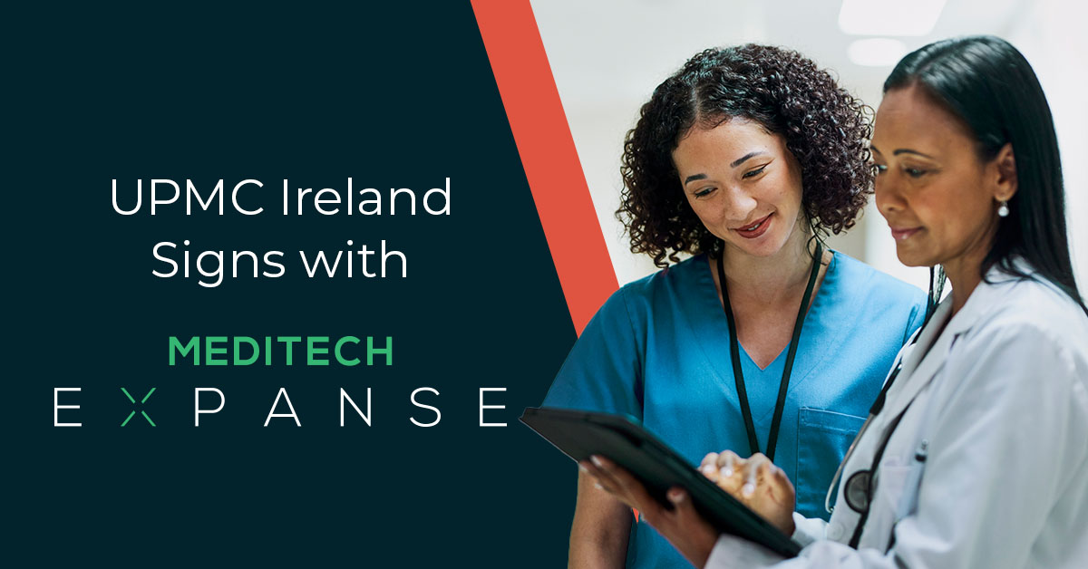 UPMC Ireland will implement MEDITECH Expanse as the EHR for its digital transformation—powering smarter, safer, connected care. shorturl.at/4dIlH

#UPMCIreland #MEDITECHExpanse #DigitalHealth #ConnectedCare