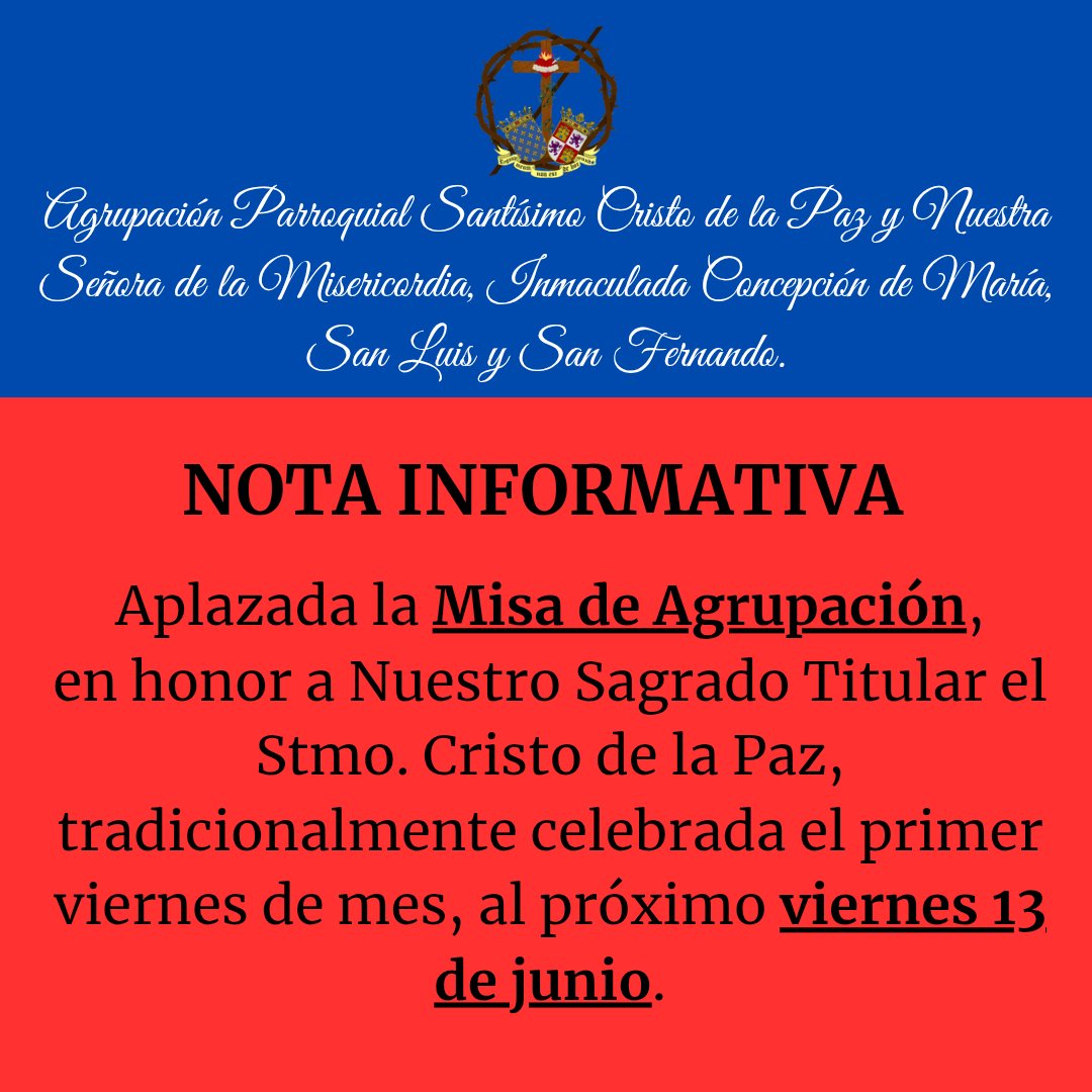 🔴🔵 NOTA INFORMATIVA 🔵🔴