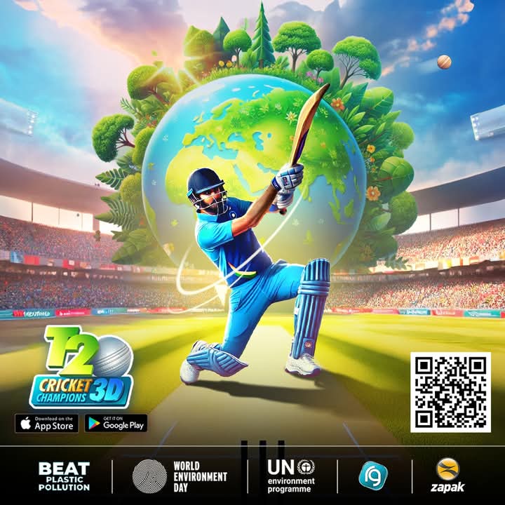 This #WorldEnvironmentDay, we’re proud to play for the planet. 

With <a href="/UNEP/">UN Environment Programme</a> &amp; <a href="/P4PAlliance/">Playing for the Planet Alliance</a>, we’re bringing green missions to #LittleSingham onelink.to/upncs2 
&amp; Zapak T20 #Cricket Champions 3D onelink.to/yk48jn 

Play.Learn.Act. 🌱 to #BeatPlasticPollution

#WED2025