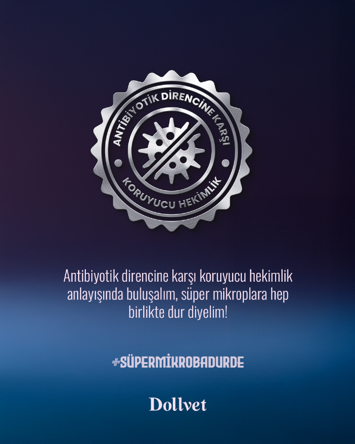 Antibiyotik direnci hayvan sağlığını doğrudan etkileyerek tedavi süreçlerini sekteye uğratıyor ve üretimde ciddi kayıplara neden oluyor!

Antibiyotik direncine karşı koruyucu hekimlik anlayışında buluşalım, süper mikroplara hep birlikte dur diyelim.

#süpermikrobadurde #dollvet