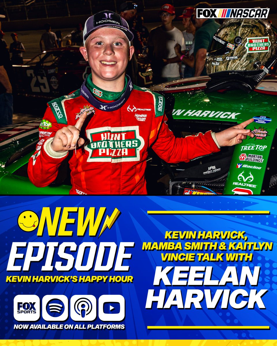 HarvickHappyHour (@harvickhappypod) on Twitter photo 🏁NEW EPISODE🏁
<a href="/KevinHarvick/">Kevin Harvick</a>, <a href="/MambaSmith34/">Mamba Smith</a> and <a href="/kaitlynvincie/">Kaitlyn Vincie</a> talk with <a href="/KeelanHarvick/">Keelan Harvick</a>!
Right here: link.chtbl.com/CgtlDJUZ 🏁NEW EPISODE🏁
<a href="/KevinHarvick/">Kevin Harvick</a>, <a href="/MambaSmith34/">Mamba Smith</a> and <a href="/kaitlynvincie/">Kaitlyn Vincie</a> talk with <a href="/KeelanHarvick/">Keelan Harvick</a>!
Right here: link.chtbl.com/CgtlDJUZ