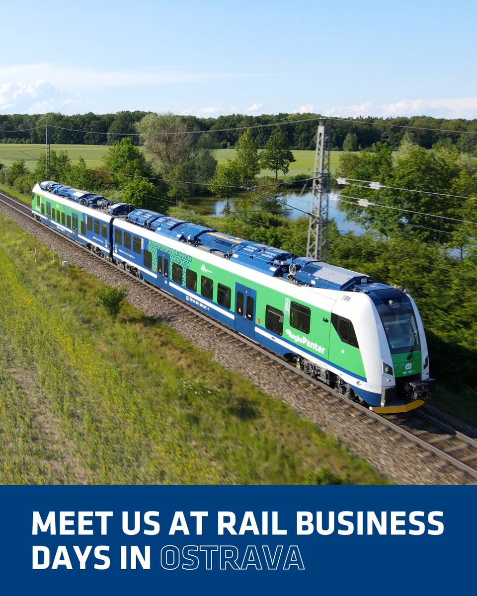 Škoda Group is returning to Rail Business Days in Ostrava from 10 to 12 June. We’ll showcase our battery train, RegioPanter, and ComfortJet. Come see us at stand A15 and on the outdoor track. On Wednesday, don’t miss our tech talk on how data is powering public transport.