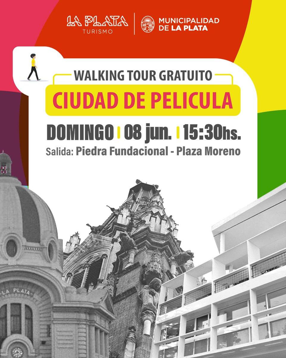 AGENDA😎👏

✅Walking Tours 🗣️🚶

➡️Ciudad de Película
📆08/06 - 15:30 horas
📍Salida: Piedra Fundacional - Plaza Moreno

👉Inscripciones👇
bit.ly/WalkingTour2025