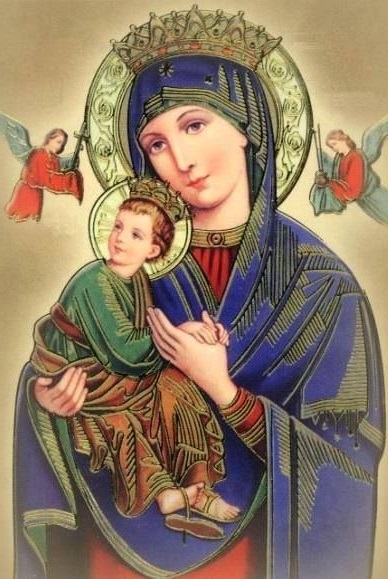 Nossa Senhora do Perpétuo Socorro, rogai por nós que recorremos a voz!
