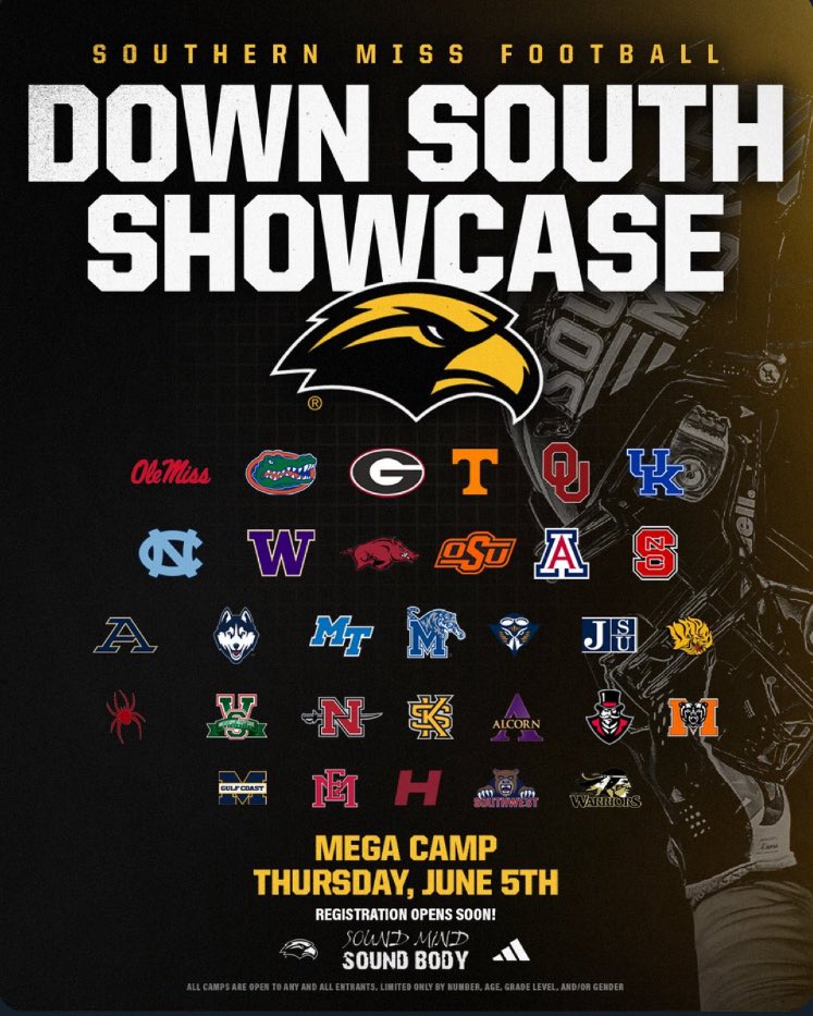 Dominick Hamer Jr. 2026 ATH (@domveinte) on Twitter photo Blessed To Have The Opportunity To Showcase My Talents Today In Session III <a href="/SouthernMissFB/">Southern Miss Football</a> Blessed To Have The Opportunity To Showcase My Talents Today In Session III <a href="/SouthernMissFB/">Southern Miss Football</a>