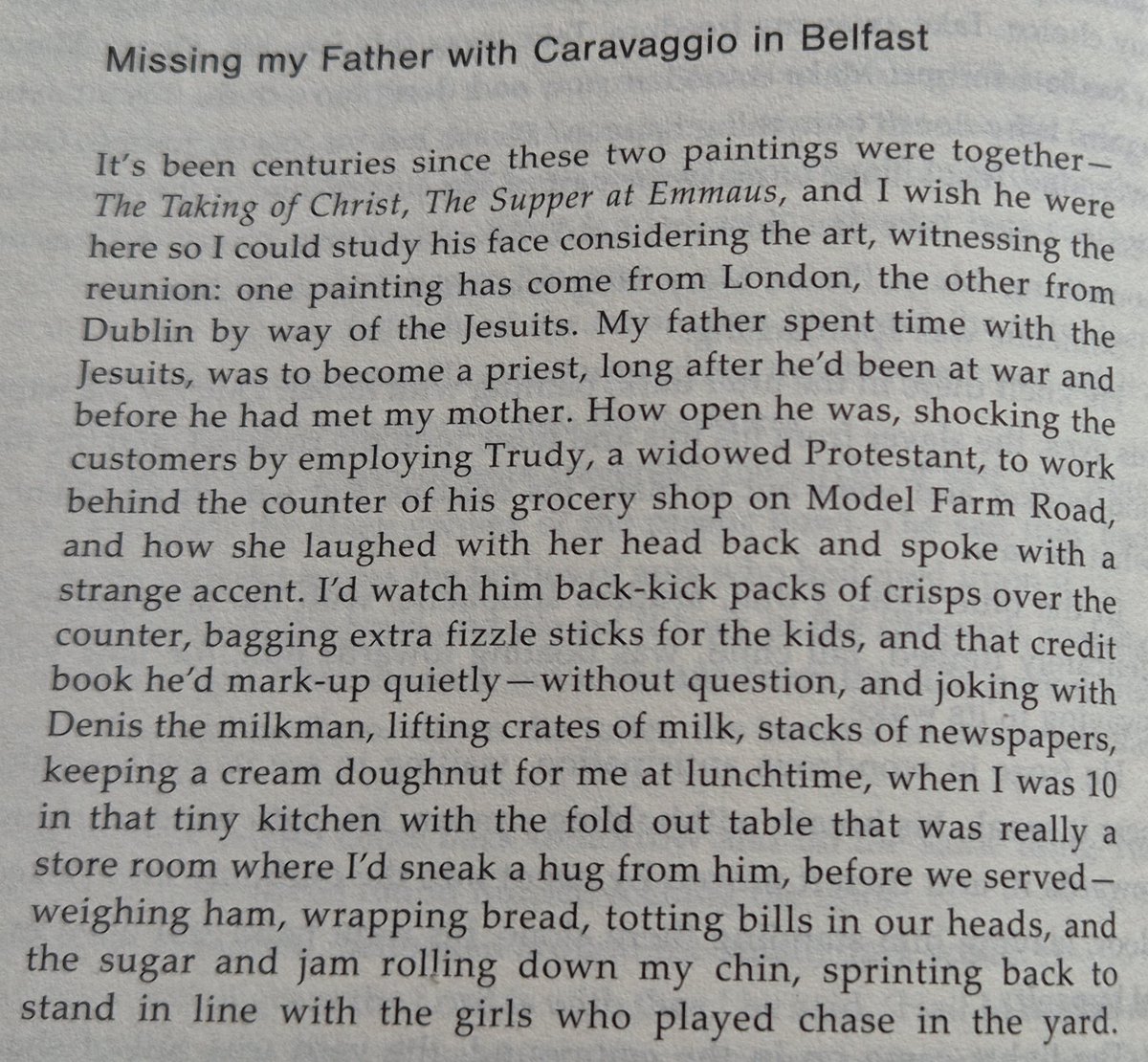 LeggettBohan's tweet image. I'm so grateful to the wonderful poet and editor @annemarienichurreain for including two of my poems in this gorgeous issue of @stingingfly 🤍
'Missing my Father with Caravaggio in Belfast' began in @ulstermuseum while attending @seamusheaneycentre summer school. 🤍