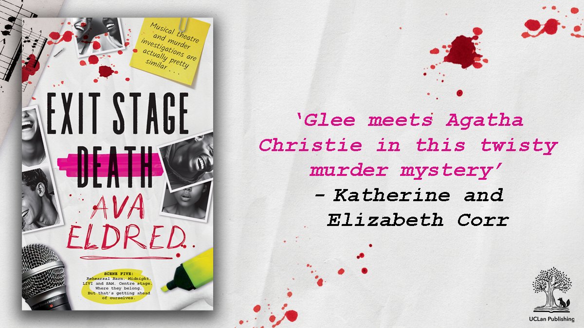 uclan publishing (@publishinguclan) on Twitter photo Happy publication day, <a href="/ava_eldred/">Ava Eldred</a>!
Exit Stage Death is OUT NOW.
Order your copy: bit.ly/4dyx9fV Happy publication day, <a href="/ava_eldred/">Ava Eldred</a>!
Exit Stage Death is OUT NOW.
Order your copy: bit.ly/4dyx9fV