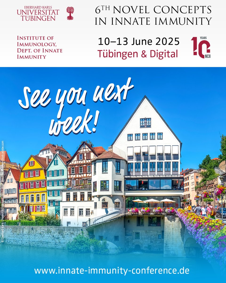 Alex Weber, immunologist researcher in Tübingen (@innate_immuno) on Twitter photo Not long to go but there is still a chance to register for the 6th Novel Concepts in Innate Immunity #Immunology #Conference in <a href="/uni_tue/">Universität Tübingen</a> with kind support by the recently renewed <a href="/CoE_iFIT/">Visualizing and Targeting Cancer Stress</a> and <a href="/CoE_CMFI/">Controlling Microbes to Fight Infections</a> Clusters of Excellence. See you there in person or digitally! 😃 Not long to go but there is still a chance to register for the 6th Novel Concepts in Innate Immunity #Immunology #Conference in <a href="/uni_tue/">Universität Tübingen</a> with kind support by the recently renewed <a href="/CoE_iFIT/">Visualizing and Targeting Cancer Stress</a> and <a href="/CoE_CMFI/">Controlling Microbes to Fight Infections</a> Clusters of Excellence. See you there in person or digitally! 😃
